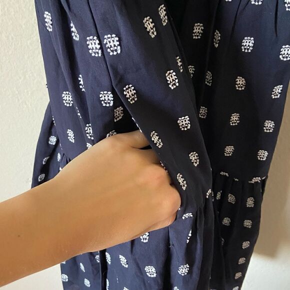 NWT Cinq a Sept Beryl Mini Blue Navy Dress Ruched Size 4 - Picture 10 of 14